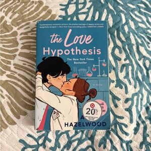 Hazel Blue and Pink Romance Novel